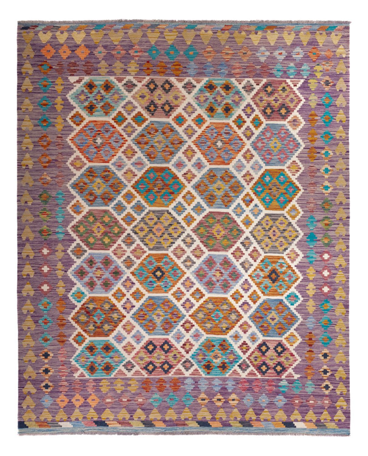 Alfombra Kelim - Splash - 255 x 205 cm - multicolor