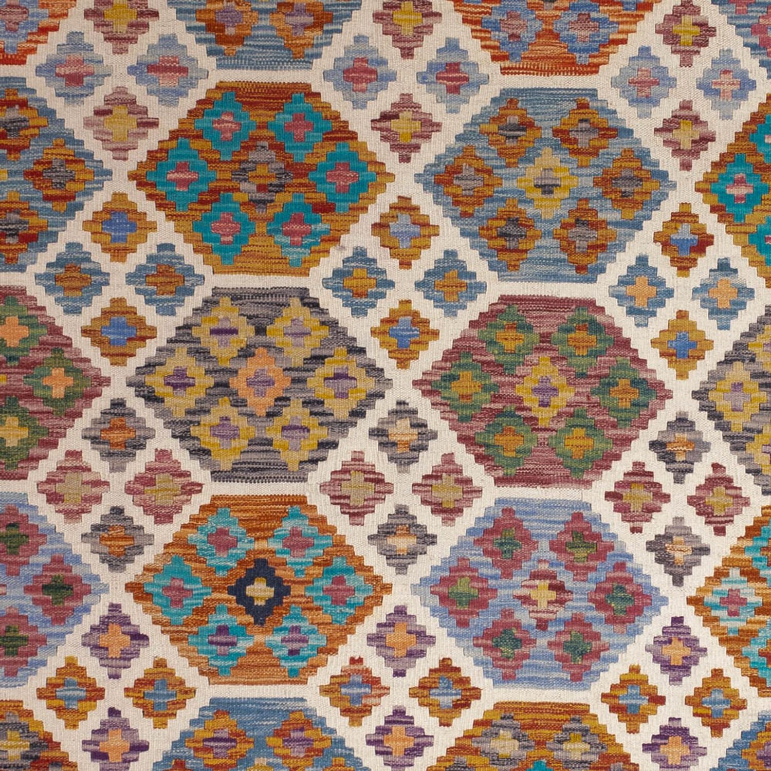 Alfombra Kelim - Splash - 255 x 205 cm - multicolor