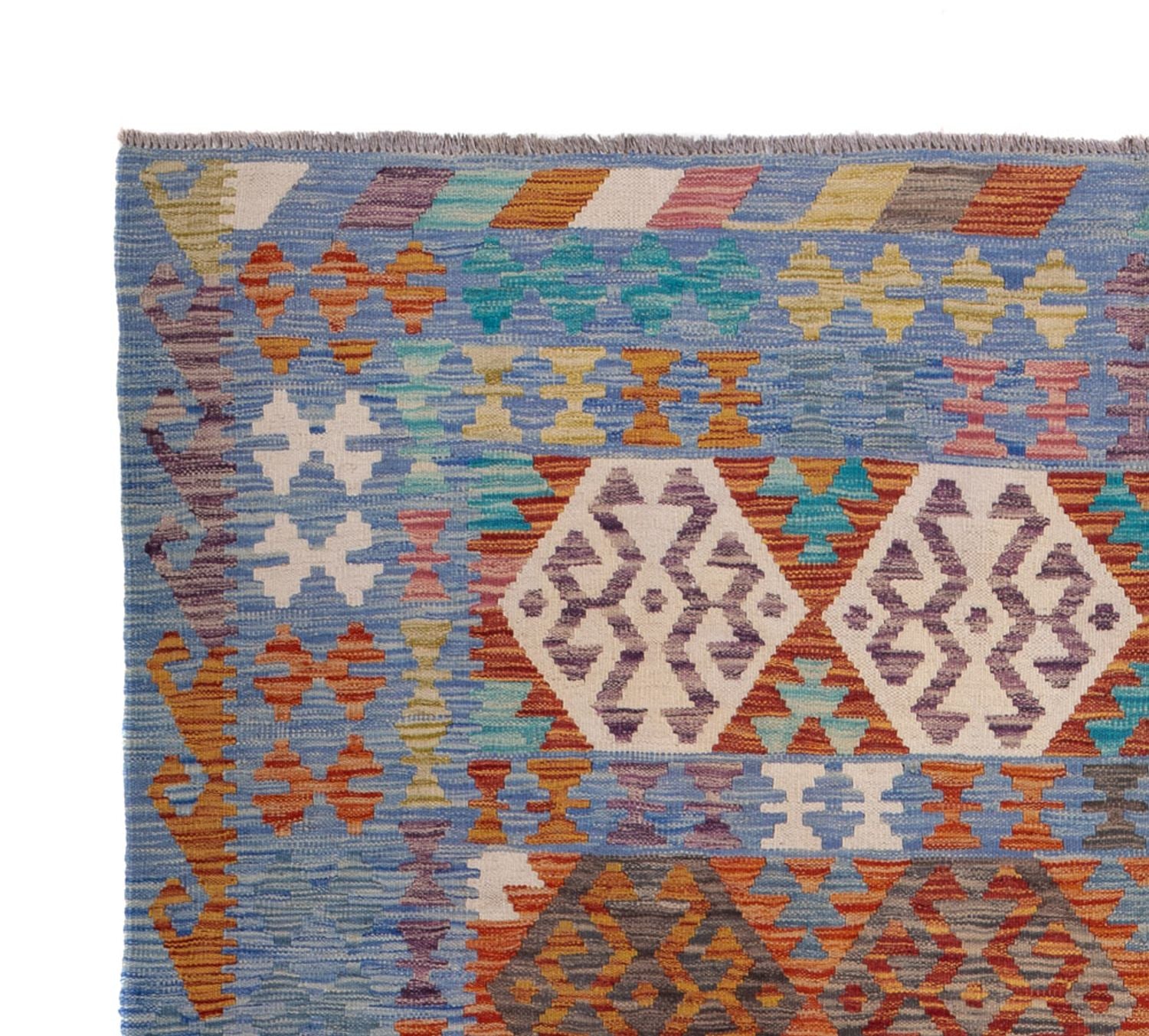 Alfombra Kelim - Splash - 244 x 205 cm - multicolor