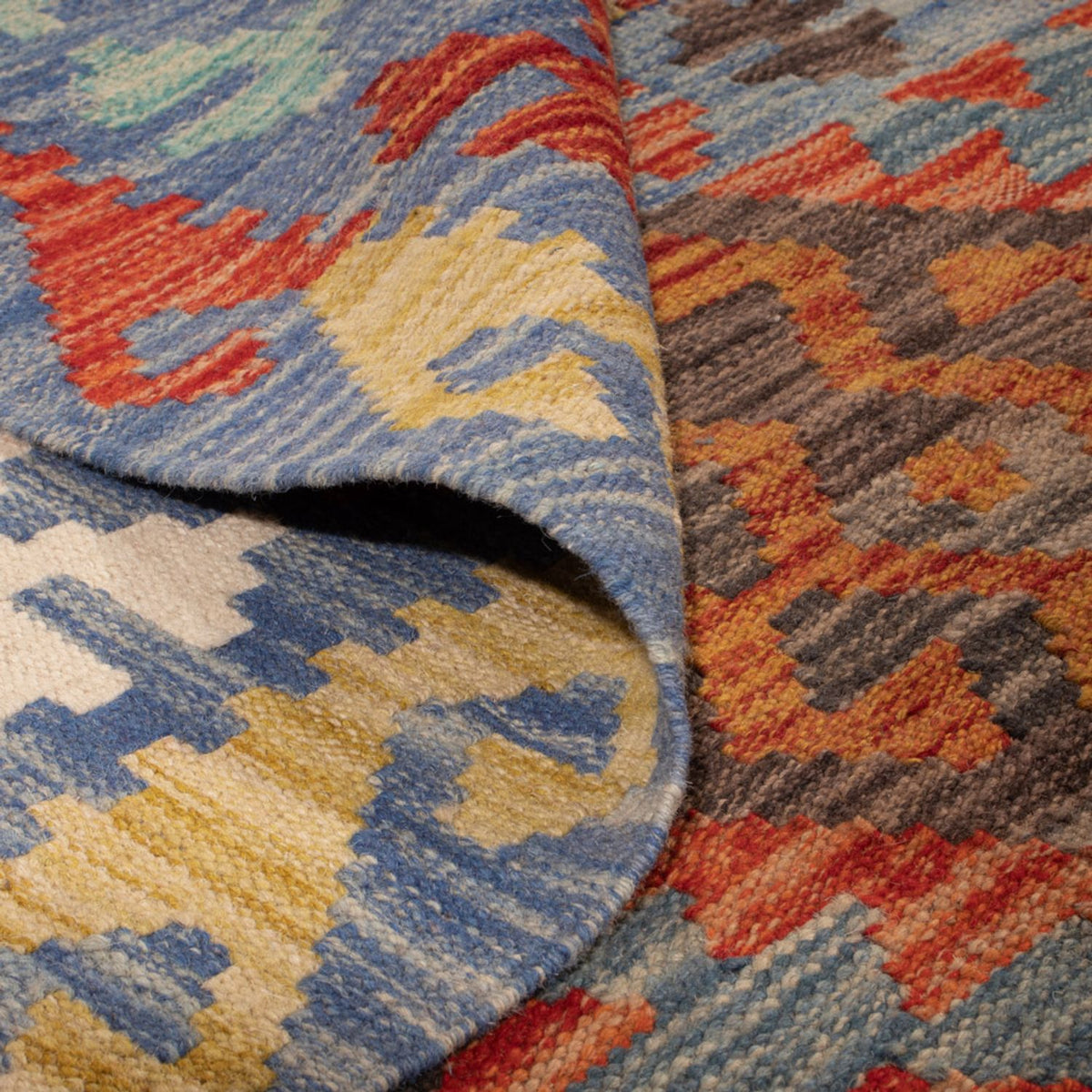 Alfombra Kelim - Splash - 244 x 205 cm - multicolor