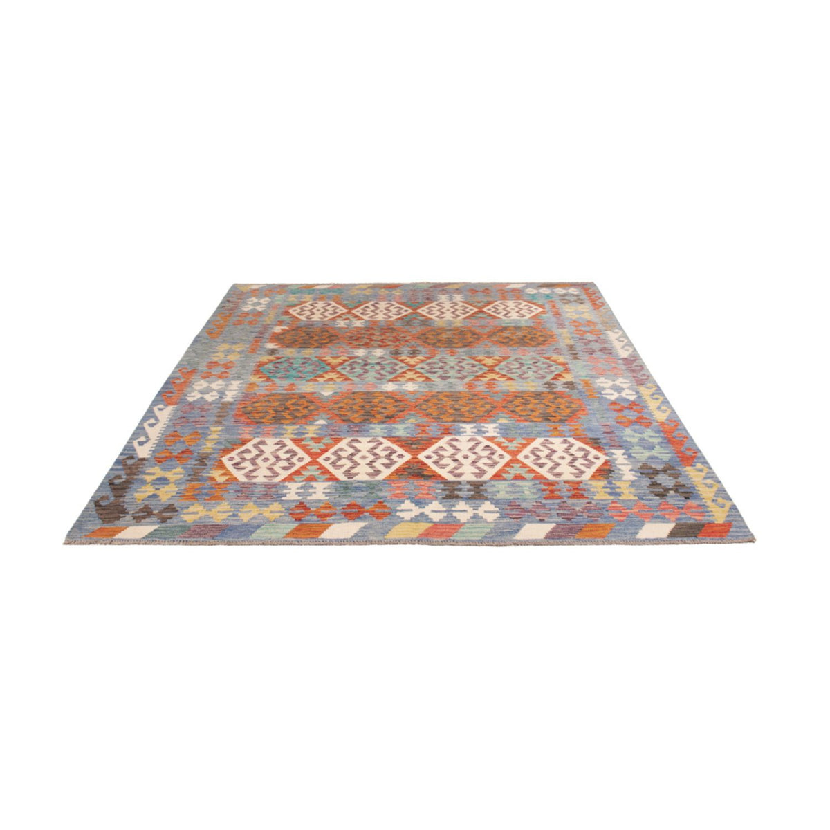 Alfombra Kelim - Splash - 244 x 205 cm - multicolor