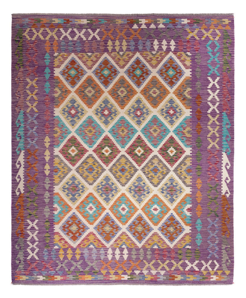 Alfombra Kelim - Splash - 246 x 206 cm - multicolor