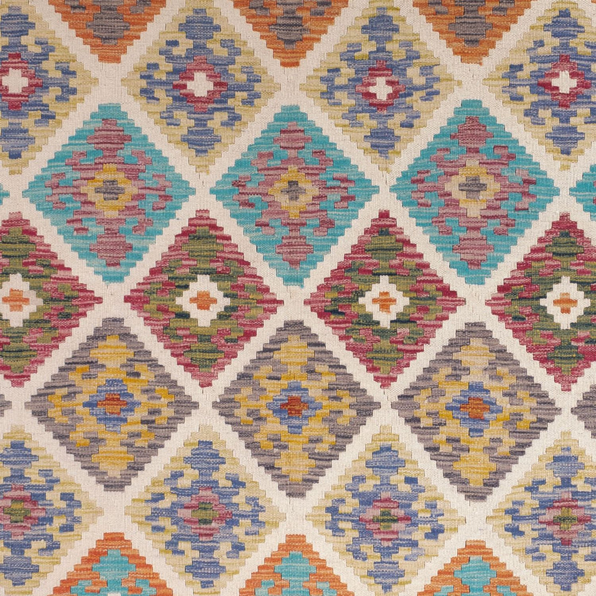 Alfombra Kelim - Splash - 246 x 206 cm - multicolor