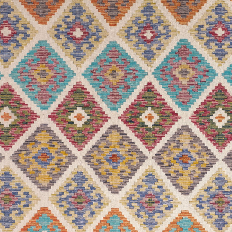 Alfombra Kelim - Splash - 246 x 206 cm - multicolor
