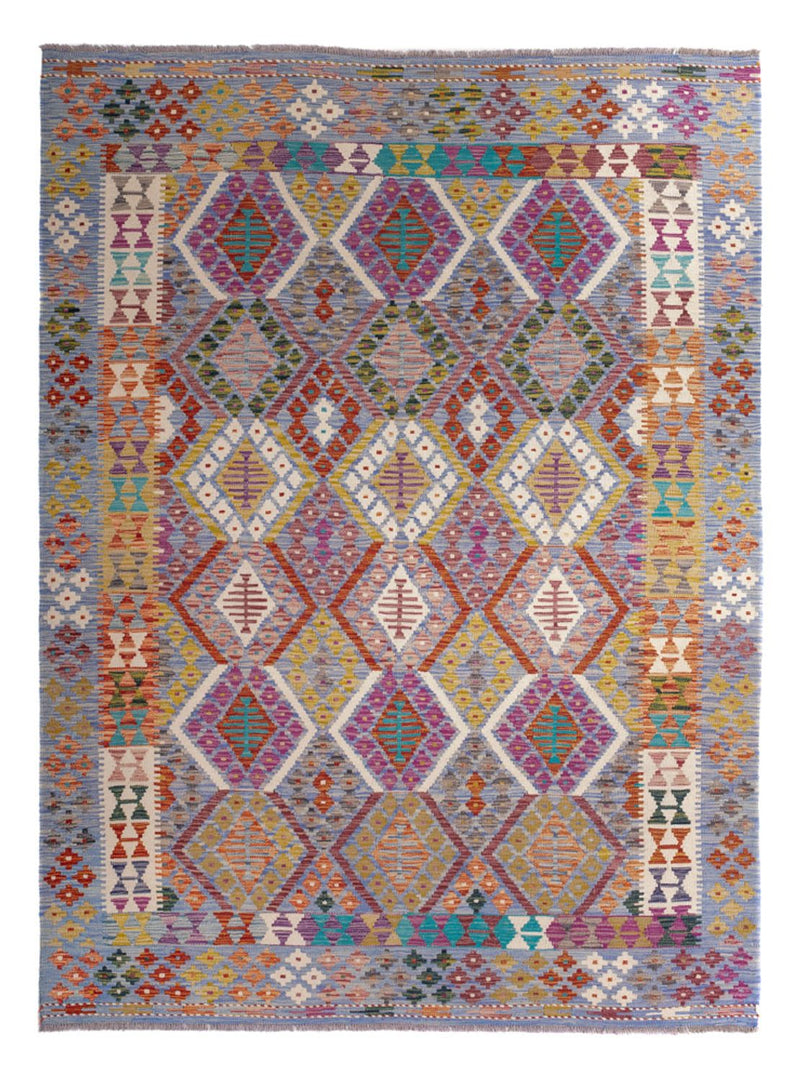 Alfombra Kelim - Splash - 250 x 191 cm - multicolor