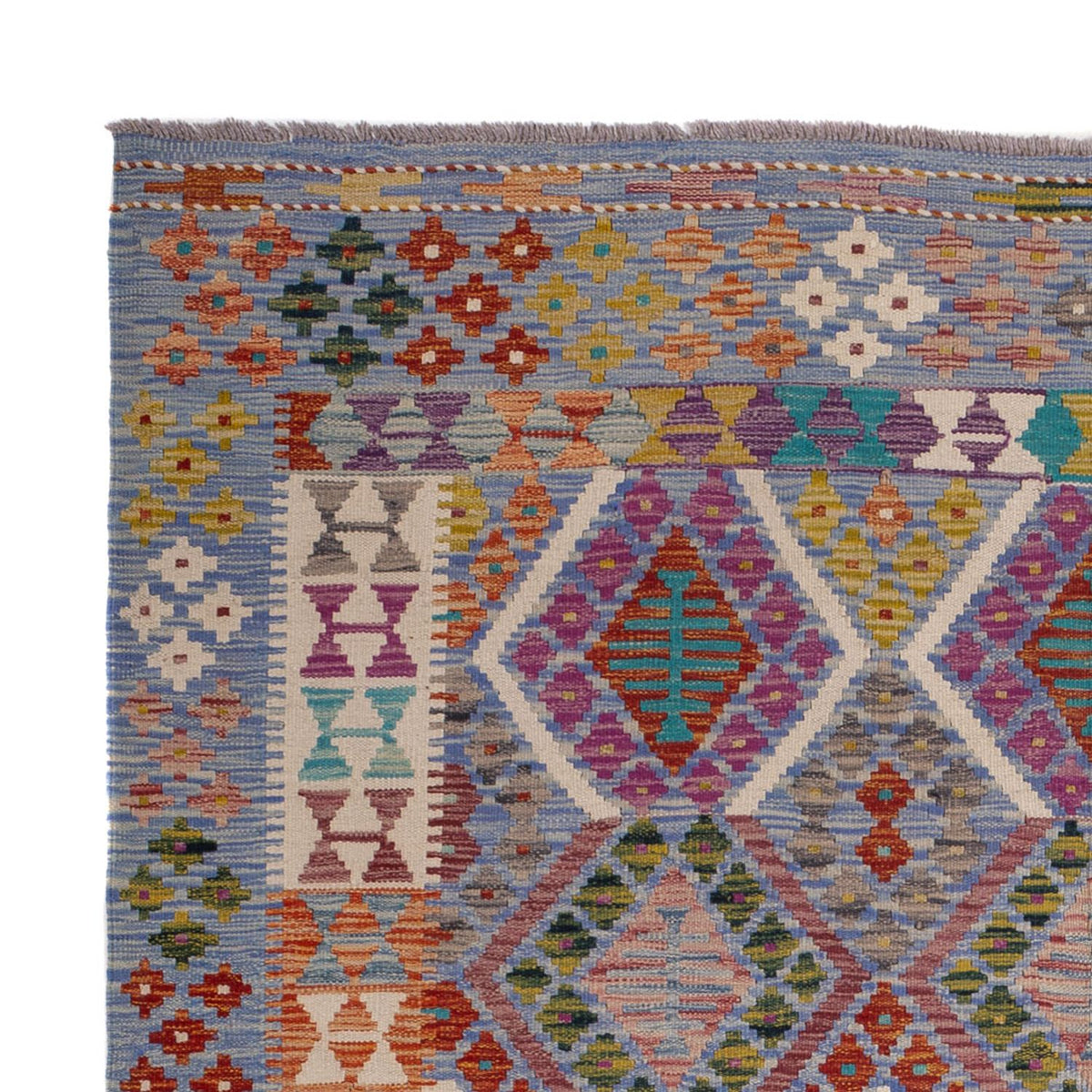 Alfombra Kelim - Splash - 250 x 191 cm - multicolor