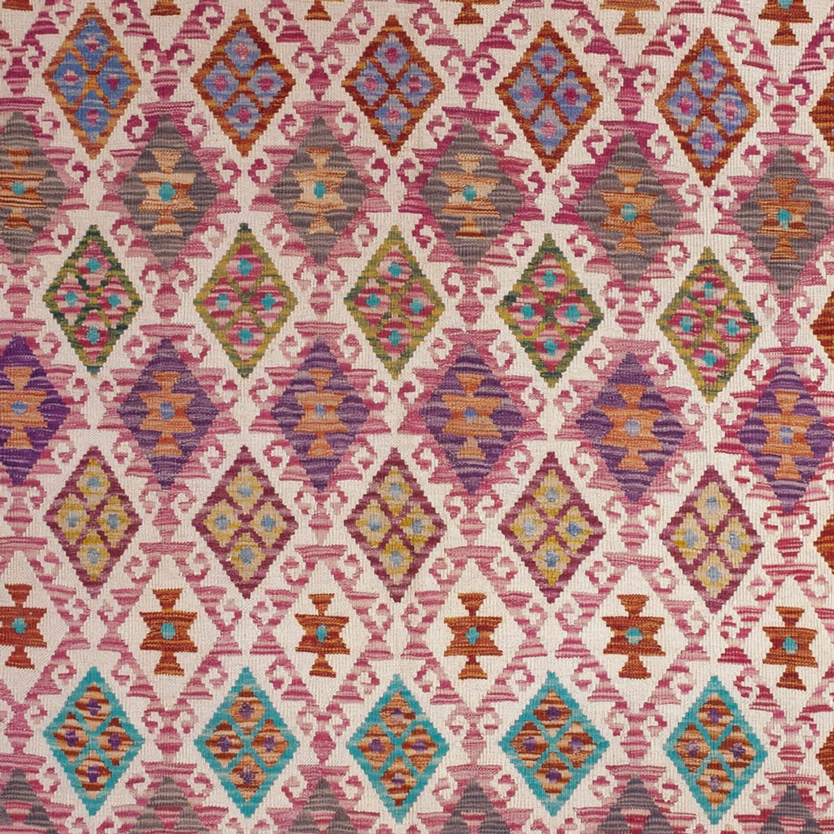 Alfombra Kelim - Splash - 308 x 215 cm - multicolor