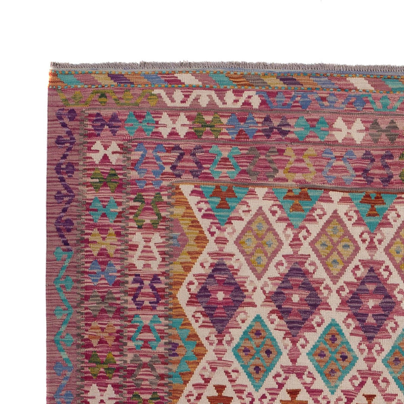 Alfombra Kelim - Splash - 308 x 215 cm - multicolor