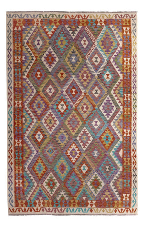 Alfombra Kelim - Splash - 299 x 200 cm - multicolor