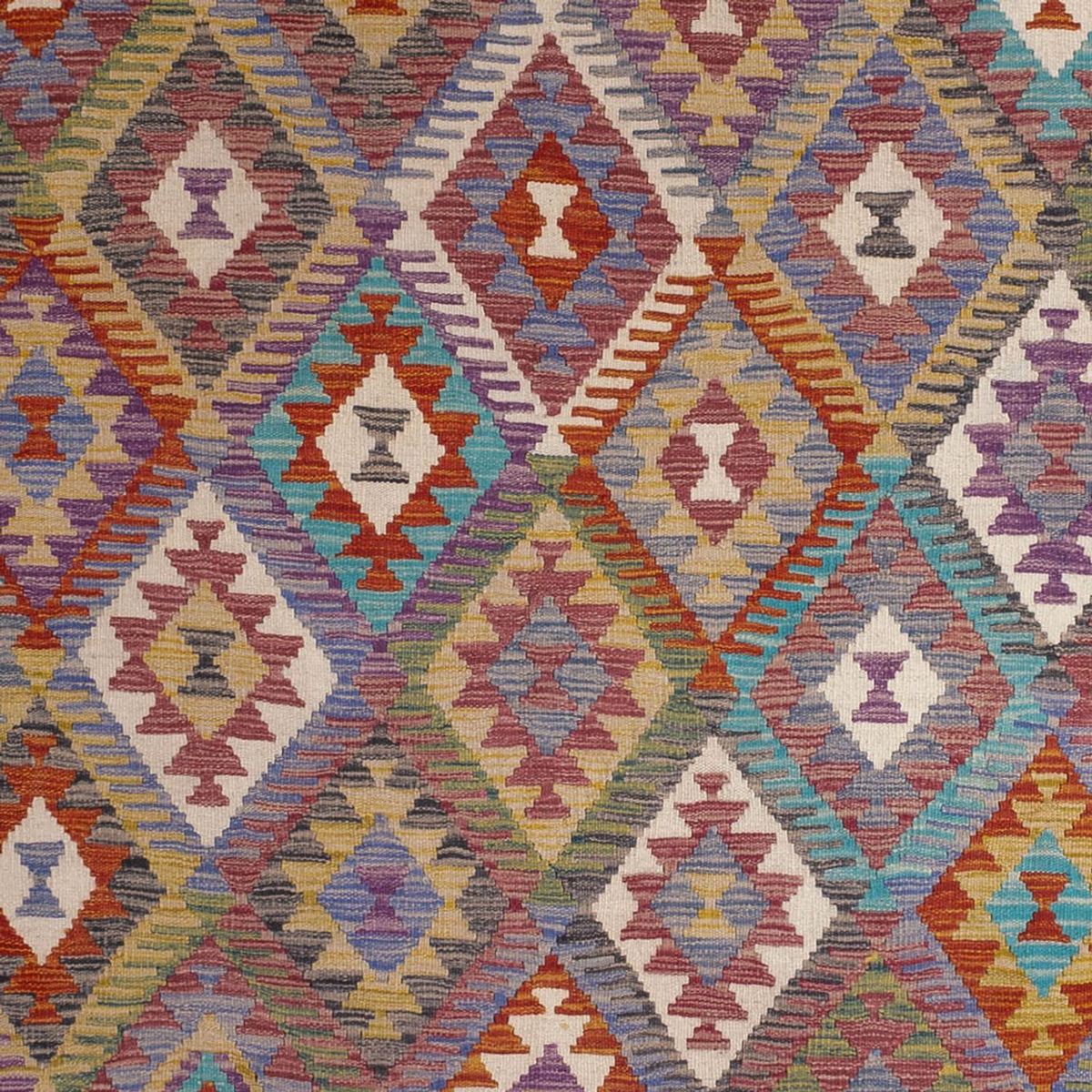 Alfombra Kelim - Splash - 299 x 200 cm - multicolor