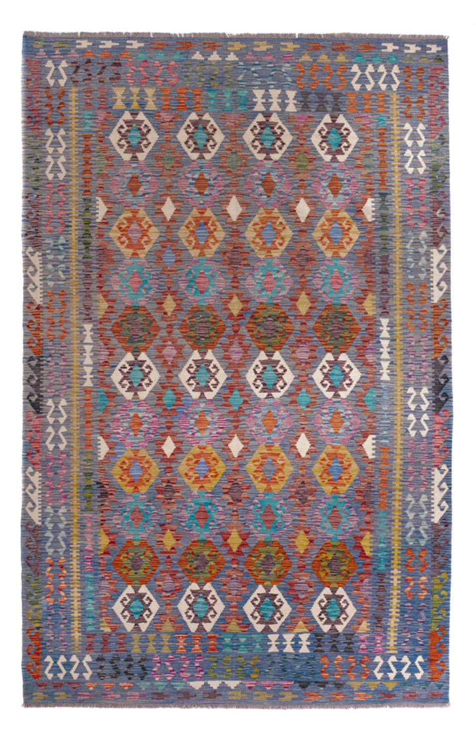 Alfombra Kelim - Splash - 301 x 201 cm - multicolor