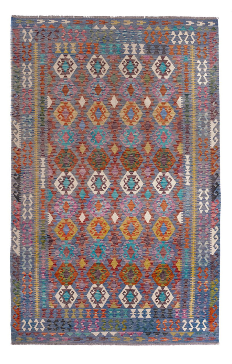 Alfombra Kelim - Splash - 301 x 201 cm - multicolor