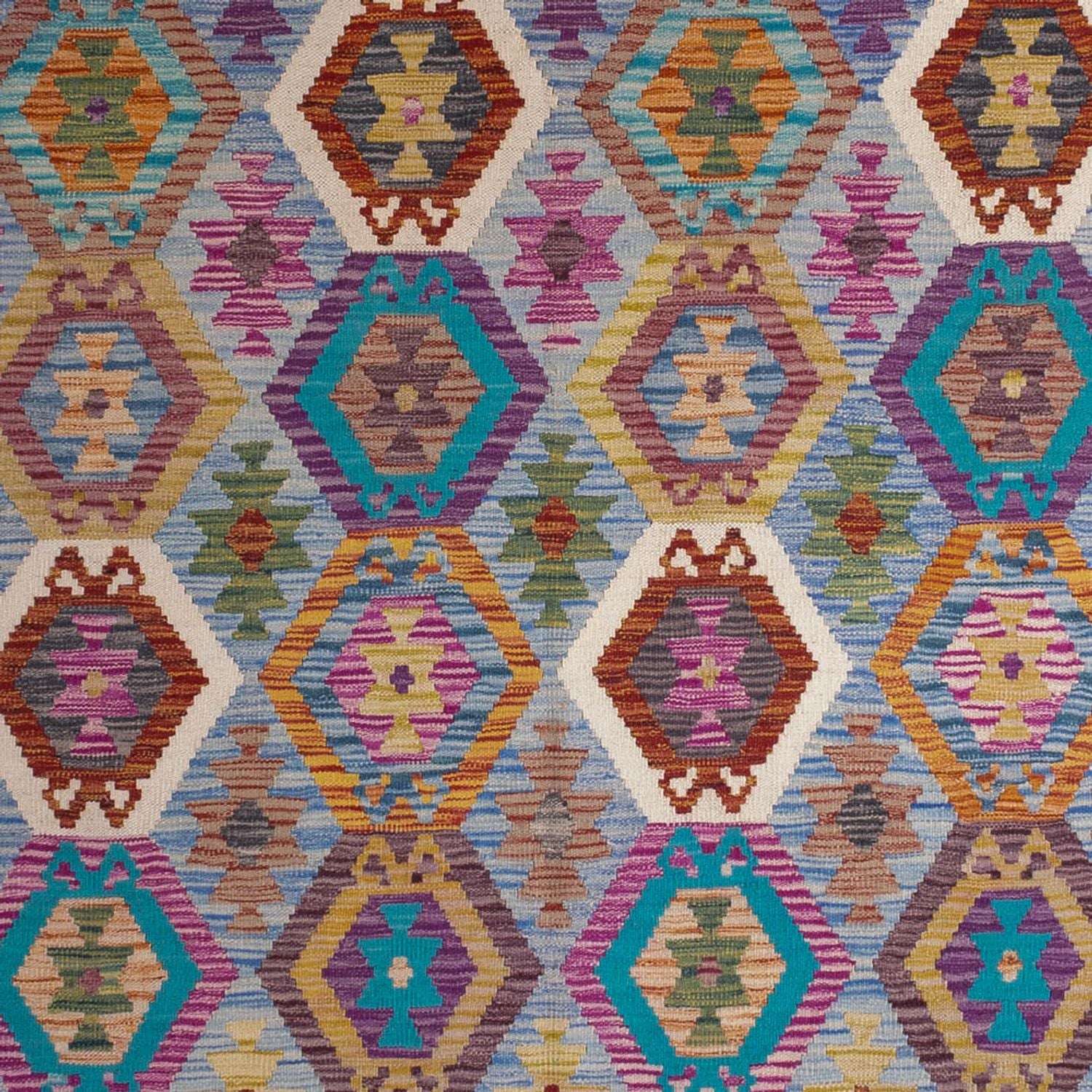 Alfombra Kelim - Splash - 300 x 203 cm - multicolor