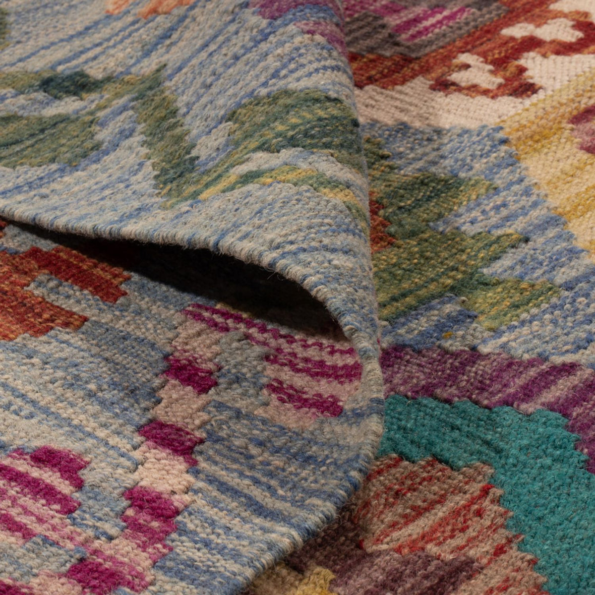 Alfombra Kelim - Splash - 300 x 203 cm - multicolor