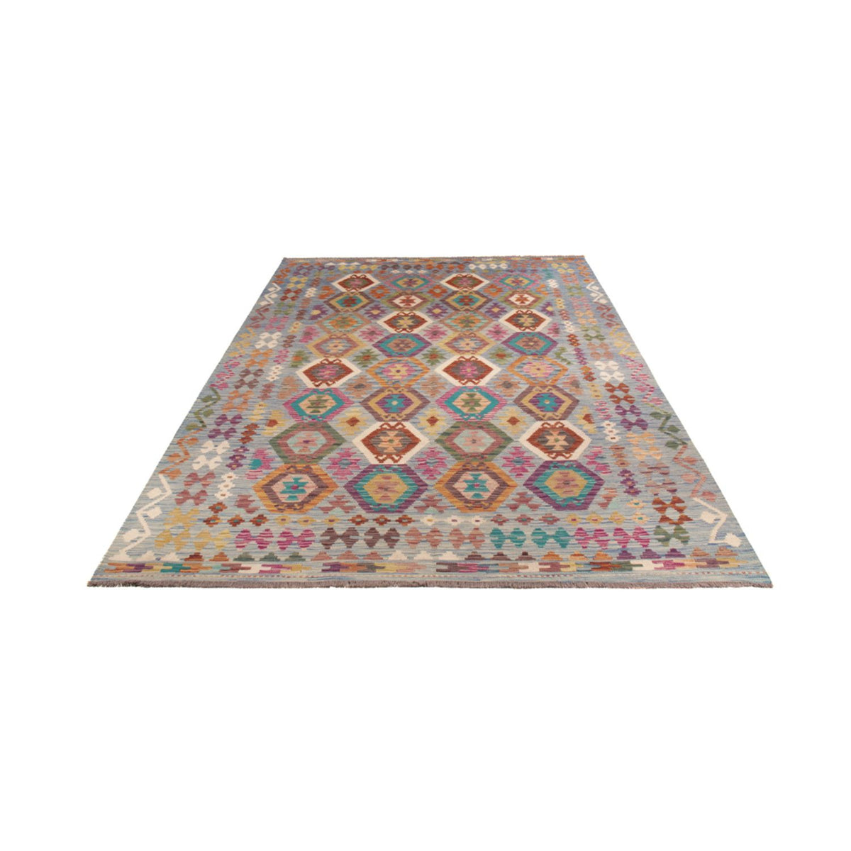 Alfombra Kelim - Splash - 300 x 203 cm - multicolor
