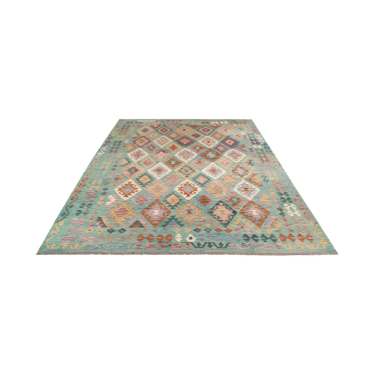 Alfombra Kelim - Splash - 297 x 204 cm - multicolor
