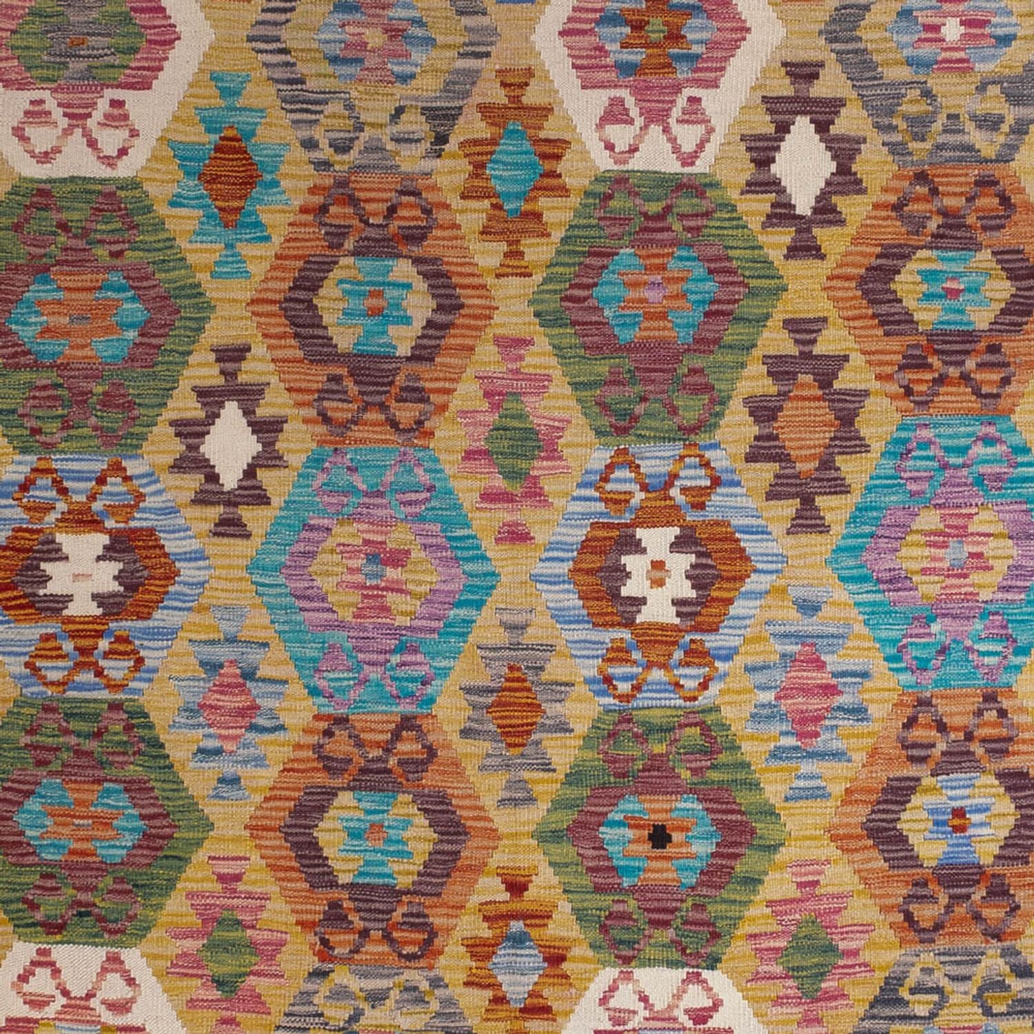 Alfombra Kelim - Splash - 306 x 208 cm - multicolor