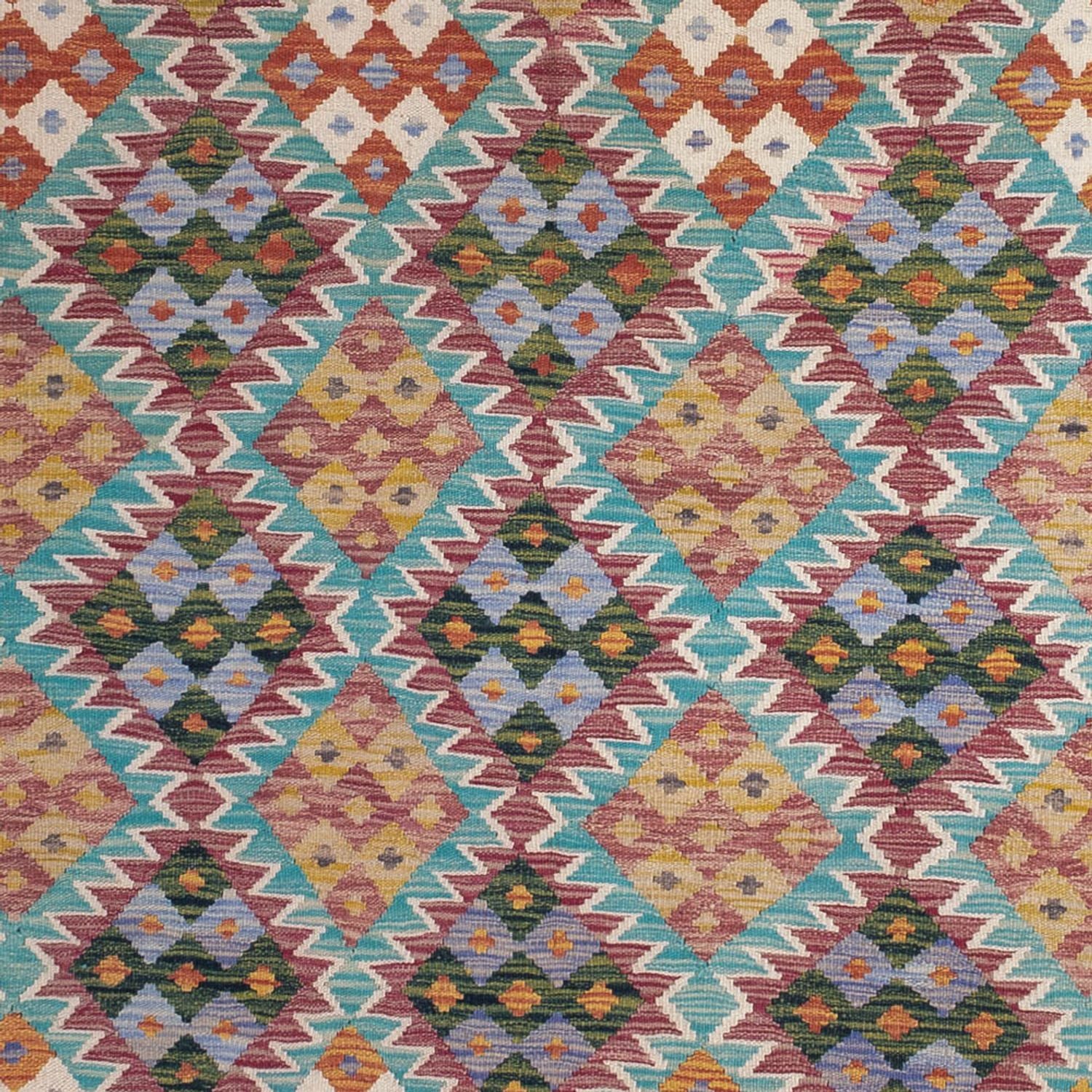 Alfombra Kelim - Splash - 285 x 195 cm - multicolor