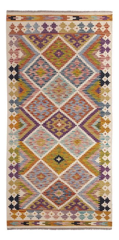 Kilim Maimana Alfombra 95x195cm - Alfombra de lana