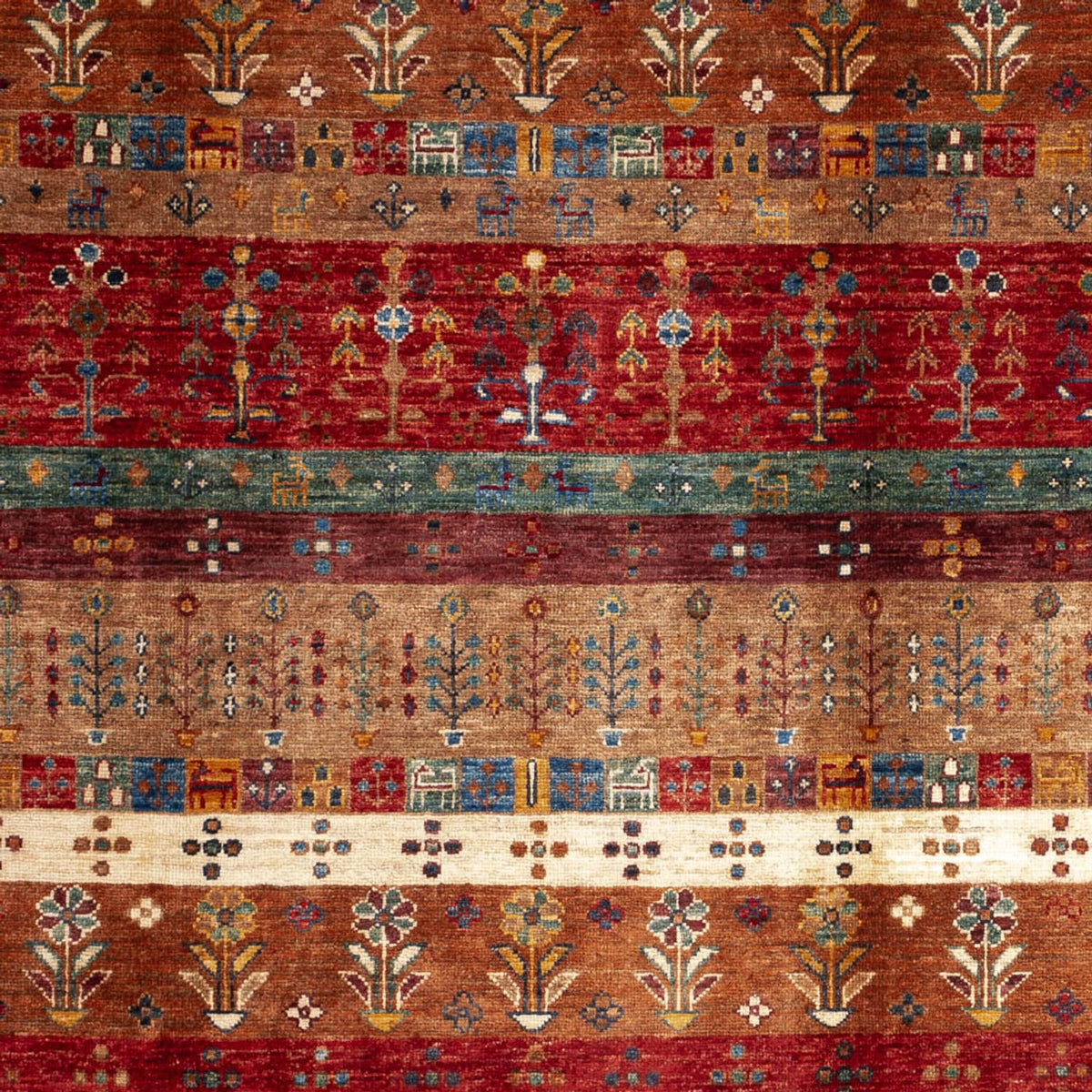 Alfombra Gabbeh - Loribaft Persa - 250 x 173 cm - multicolor