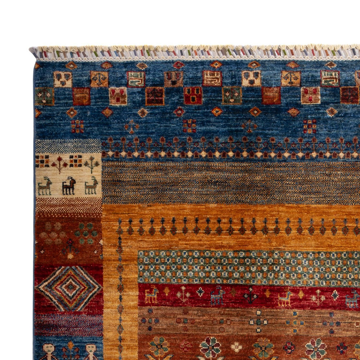 Alfombra Gabbeh - Loribaft Persa - 250 x 173 cm - multicolor