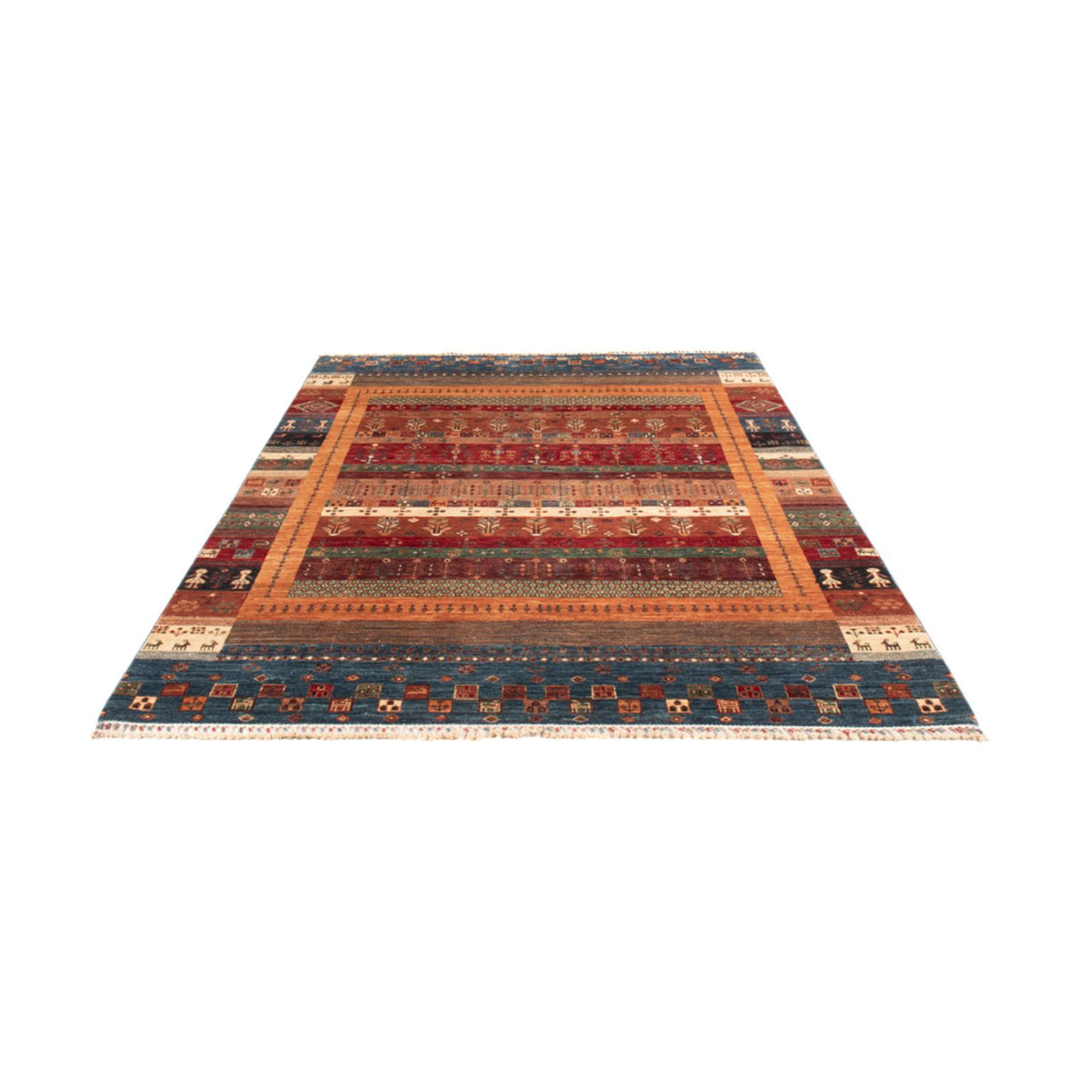 Alfombra Gabbeh - Loribaft Persa - 250 x 173 cm - multicolor