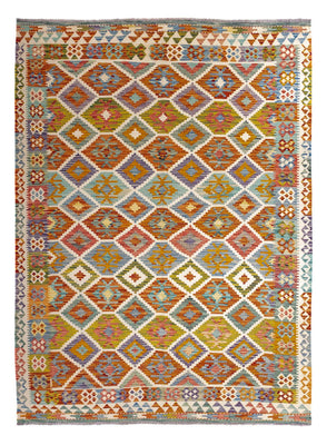Alfombra Kelim - Splash - 238 x 178 cm - multicolor