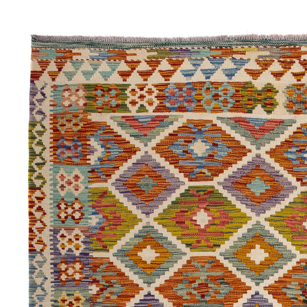 Alfombra Kelim - Splash - 238 x 178 cm - multicolor