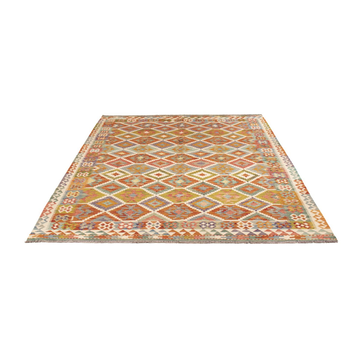Alfombra Kelim - Splash - 238 x 178 cm - multicolor