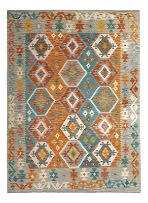 Alfombra Kelim - Splash - 248 x 178 cm - multicolor