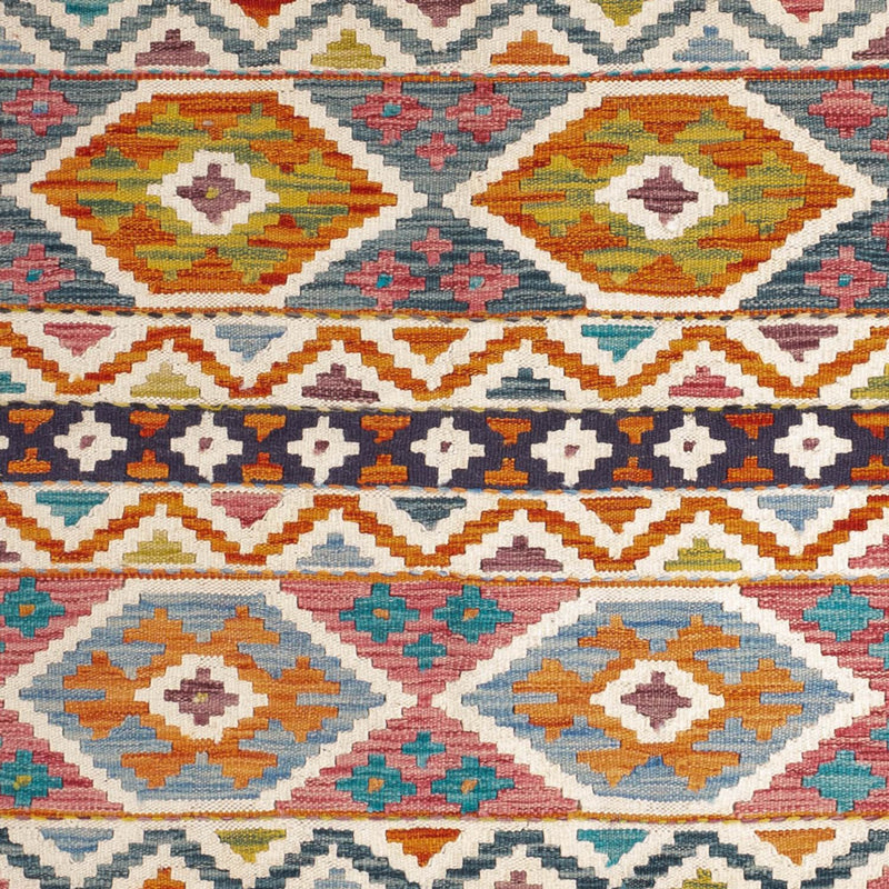 Alfombra Kelim - Splash - 197 x 154 cm - multicolor