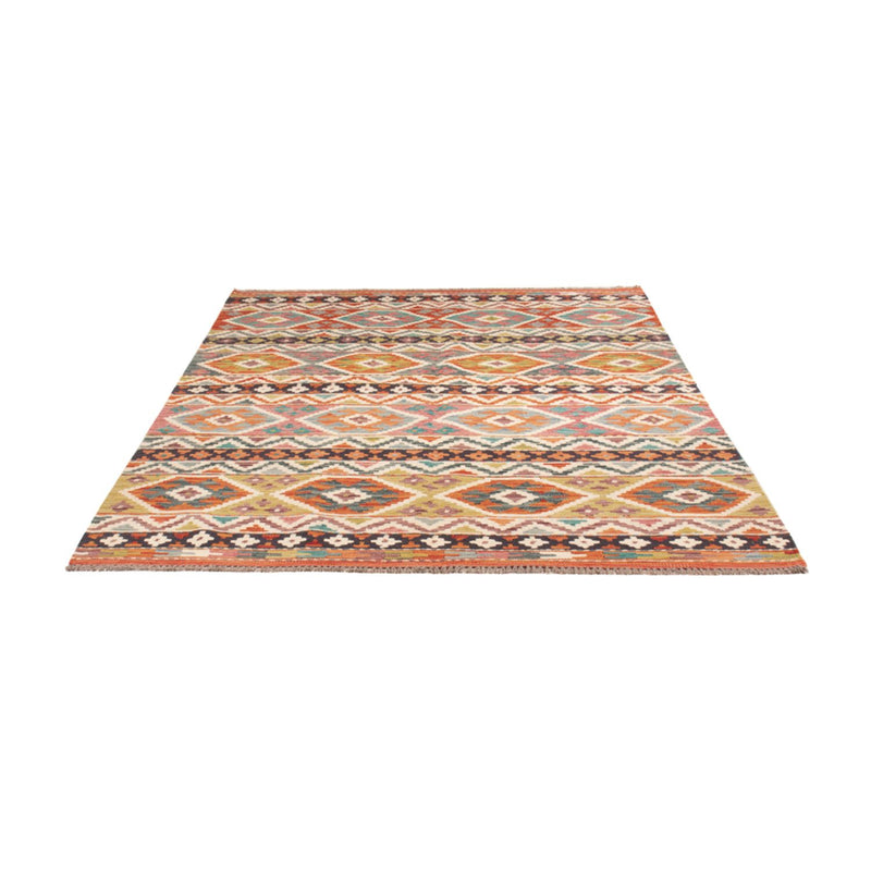 Alfombra Kelim - Splash - 197 x 154 cm - multicolor