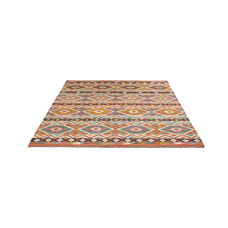 Alfombra Kelim - Splash - 198 x 152 cm - multicolor