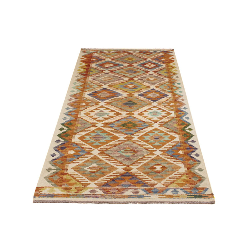 Alfombra de pasillo Alfombra Kelim - Splash - 234 x 80 cm - multicolor