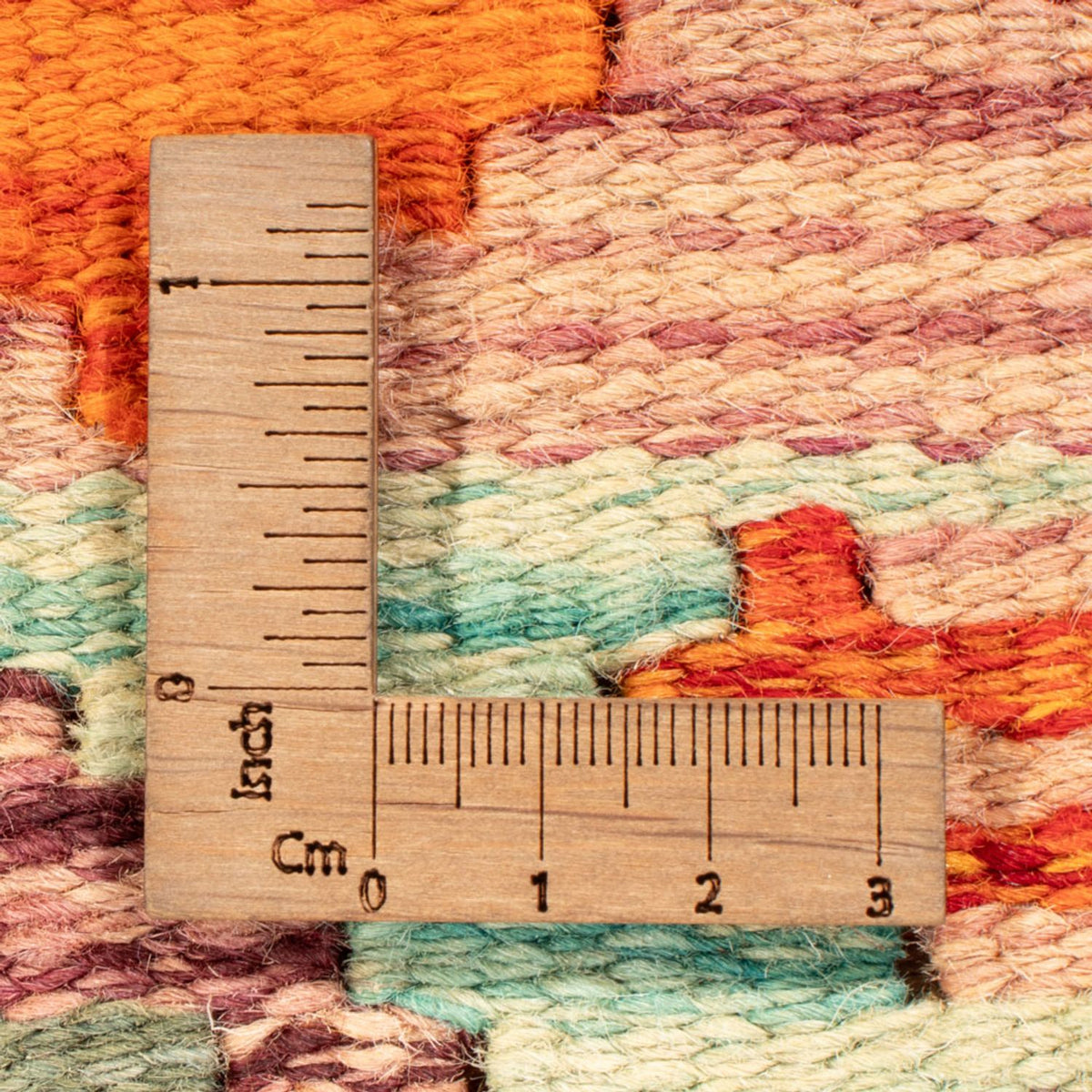 Alfombra de pasillo Alfombra Kelim - Splash - 233 x 87 cm - multicolor