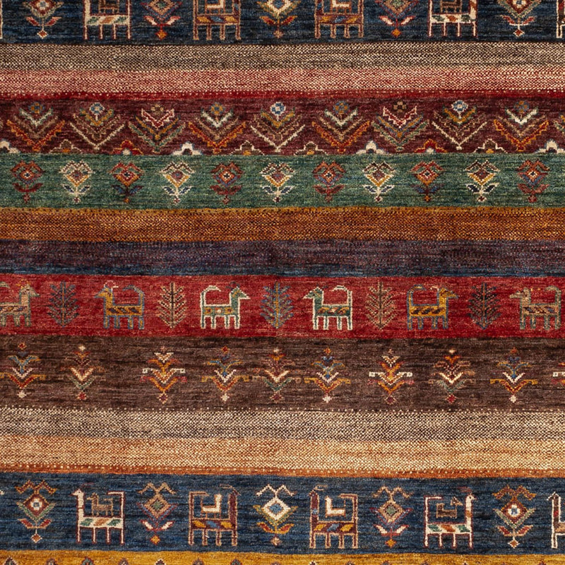 Alfombra Gabbeh - Loribaft Persa - 244 x 176 cm - multicolor