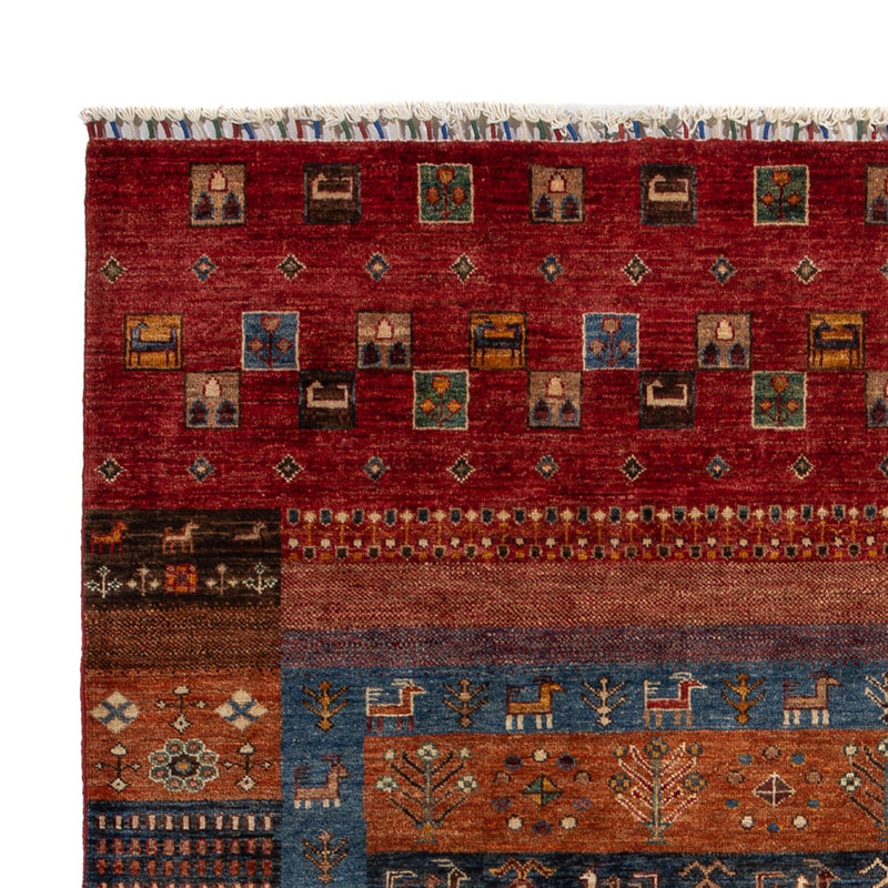 Alfombra Gabbeh - Loribaft Persa - 244 x 176 cm - multicolor