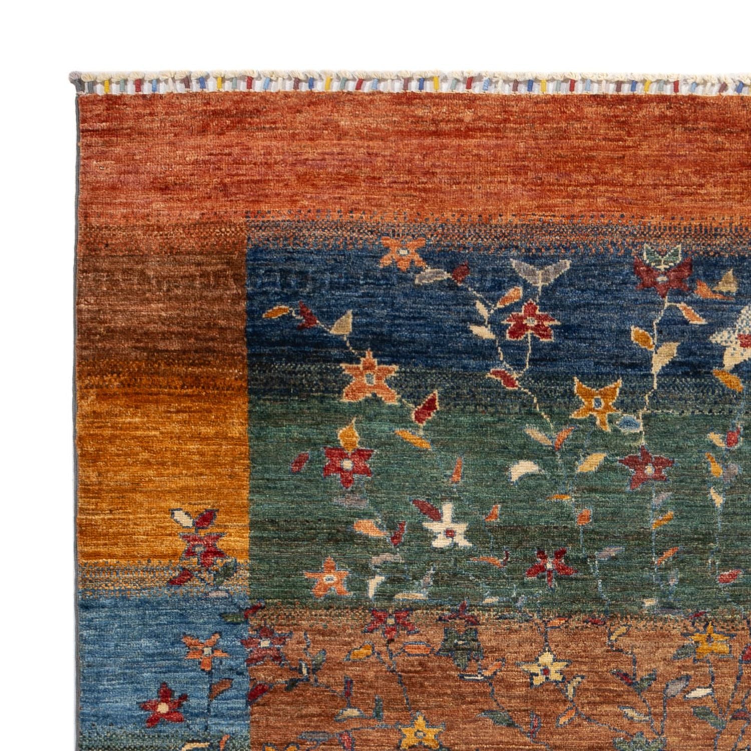 Alfombra Gabbeh - Loribaft Persa - 193 x 158 cm - multicolor