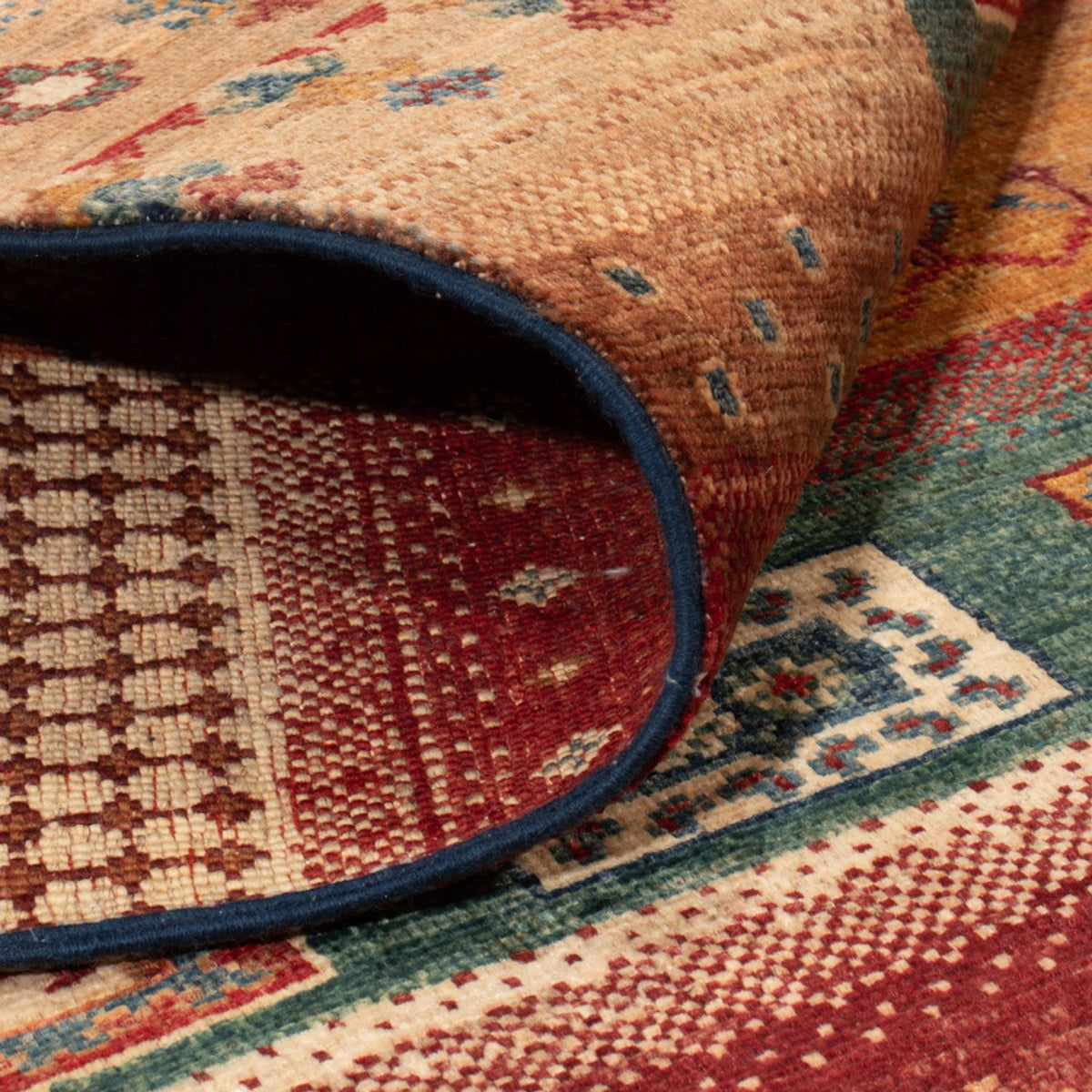 Alfombra Gabbeh - Loribaft Persa - 183 x 131 cm - multicolor