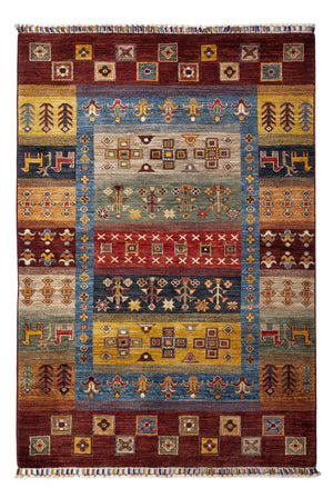 Alfombra Gabbeh - Loribaft Persa - 148 x 105 cm - multicolor