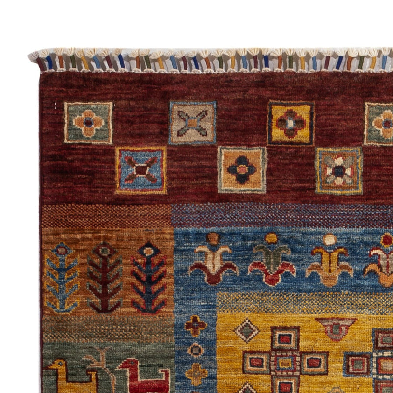 Alfombra Gabbeh - Loribaft Persa - 148 x 105 cm - multicolor