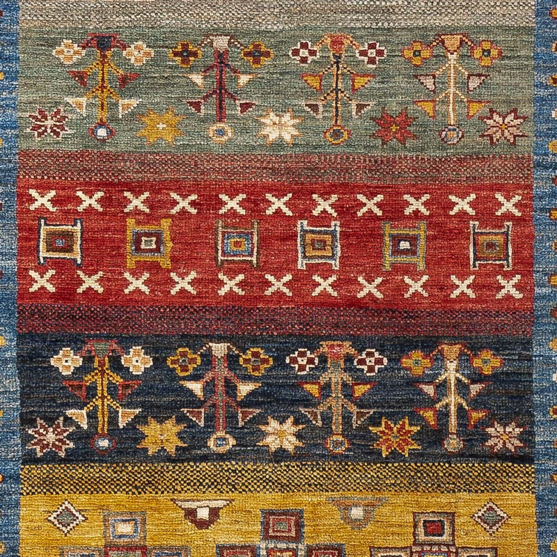 Alfombra Gabbeh - Loribaft Persa - 143 x 105 cm - multicolor