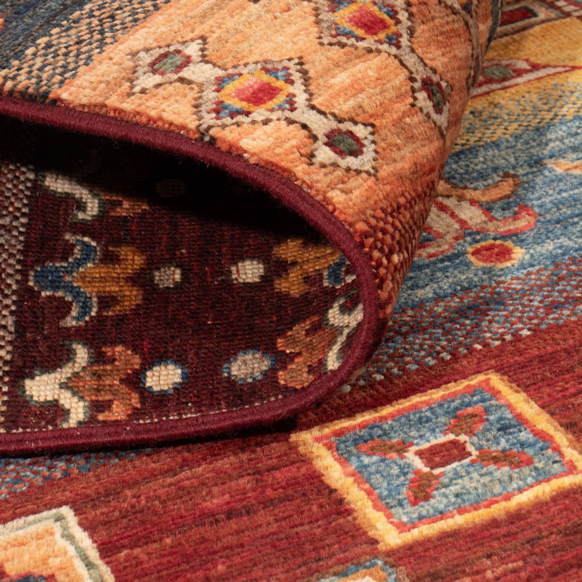 Alfombra Gabbeh - Loribaft Persa - 143 x 105 cm - multicolor