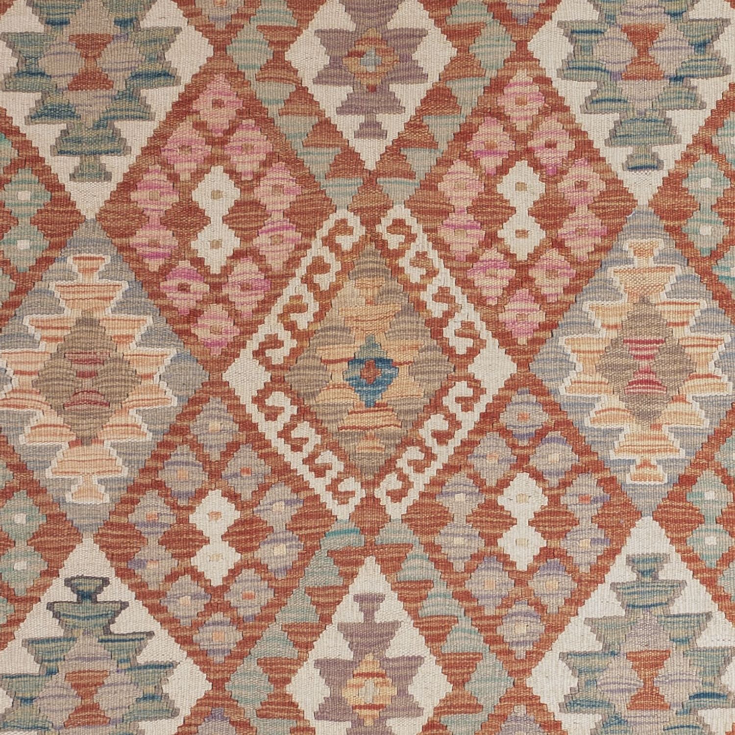 Alfombra Kelim - Splash - 193 x 137 cm - multicolor