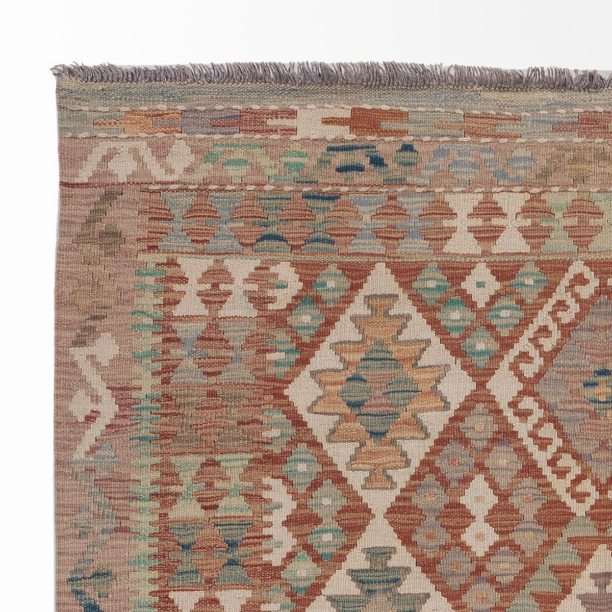 Alfombra Kelim - Splash - 193 x 137 cm - multicolor