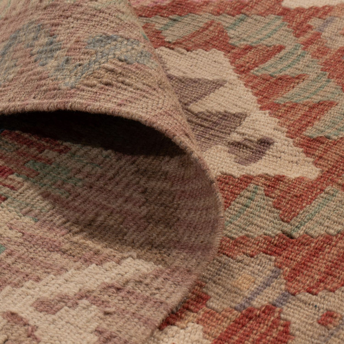 Alfombra Kelim - Splash - 193 x 137 cm - multicolor