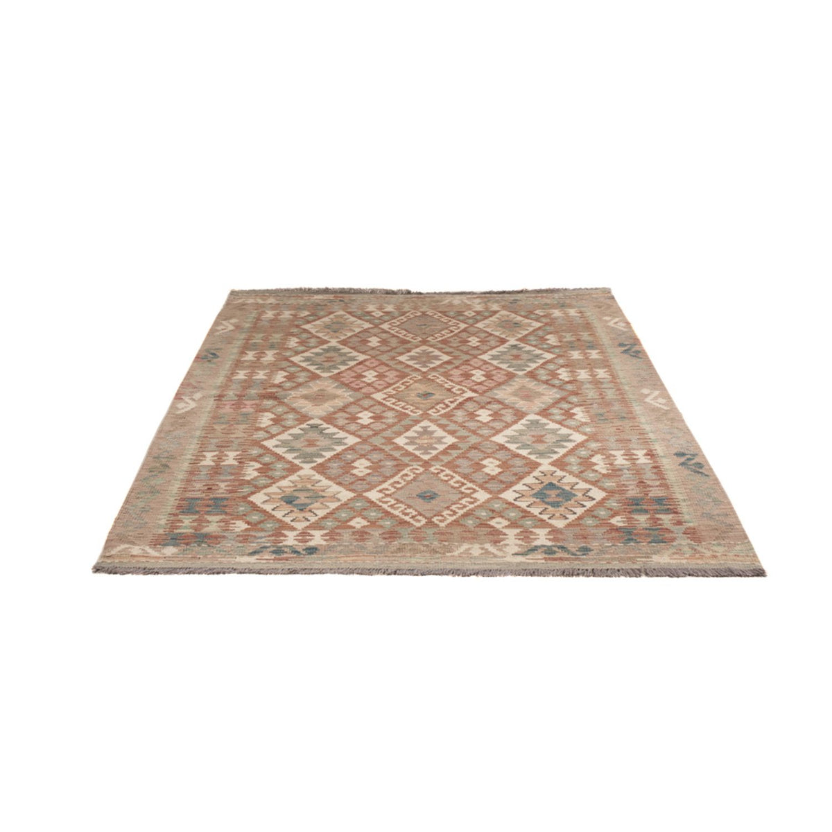 Alfombra Kelim - Splash - 193 x 137 cm - multicolor