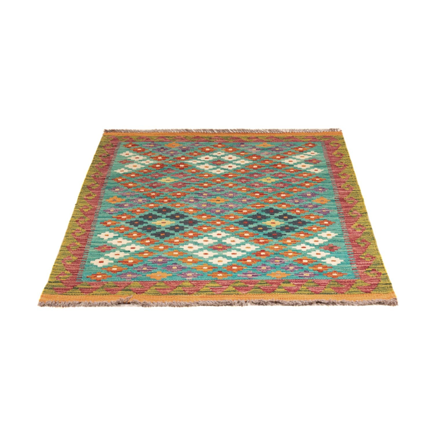 Alfombra Kelim - Splash - 131 x 92 cm - multicolor