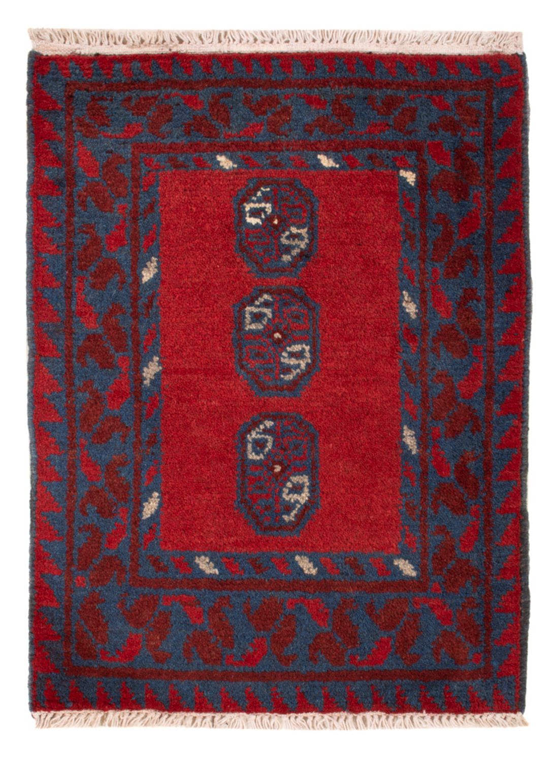 Alfombra afgana - Filpa - 66 x 49 cm - rojo