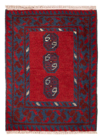 Alfombra afgana - Filpa - 66 x 49 cm - rojo
